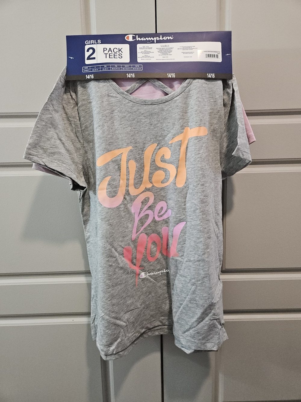 Champion Girls Graphic Tee 2 Pack Size 14/16